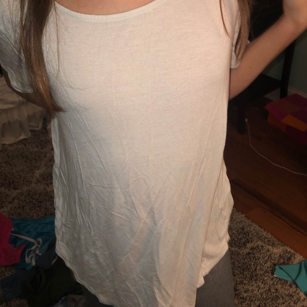 Hollister cross-back white tee